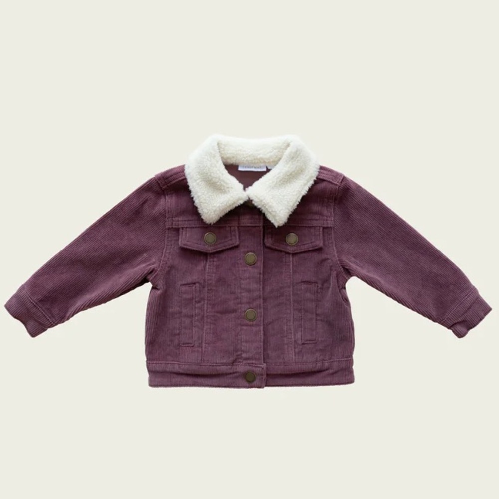Jamie Kay Cord Jacket - Size 4 - Rose Taupe